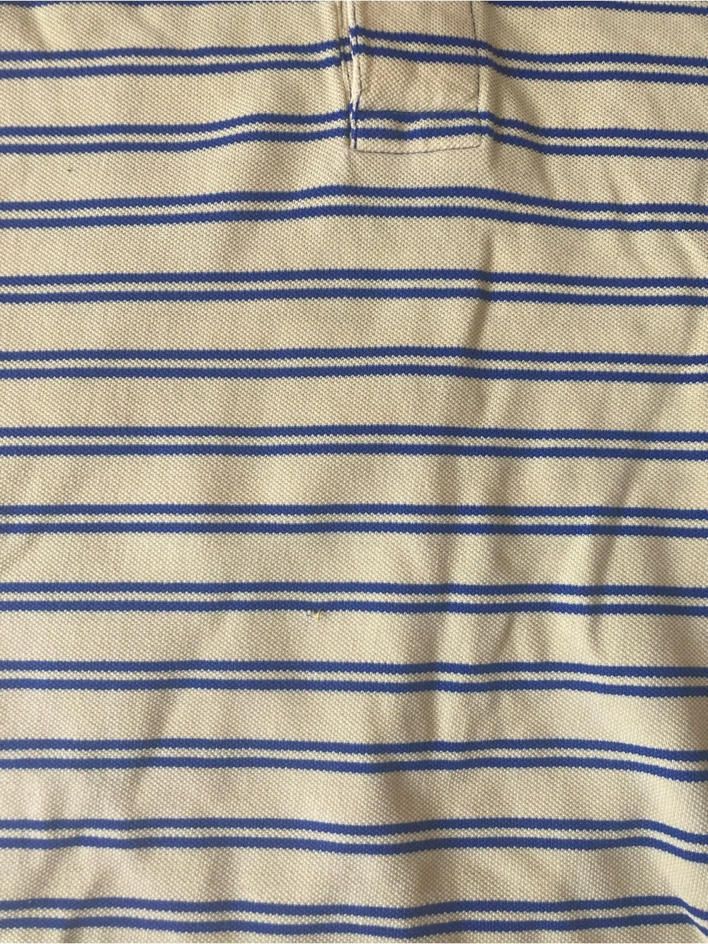Polo Ralph Lauren Mens XXL Yellow Blue Stripe Polo Shirt Custom Fit Short Sleeve